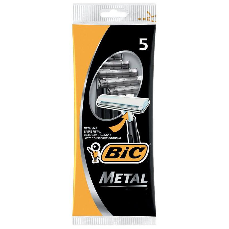 Станок для бритья BIC метал (5шт/пач)